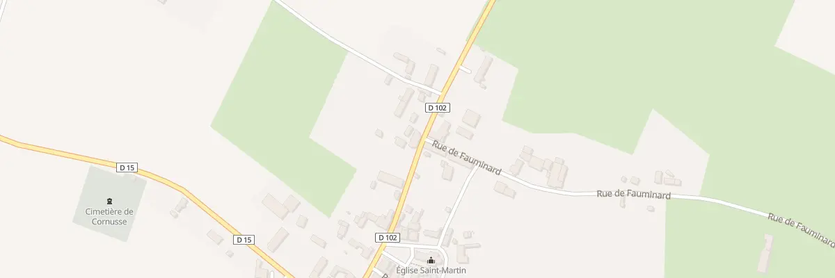 Plan du 15 Rte de Bengy à Cornusse