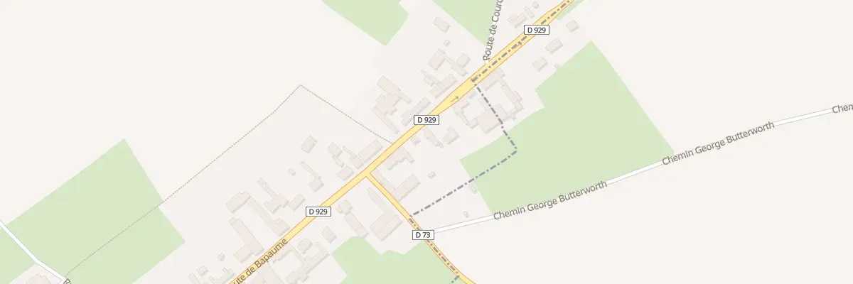 Plan du 478 Rte de Bapaume à Pozières