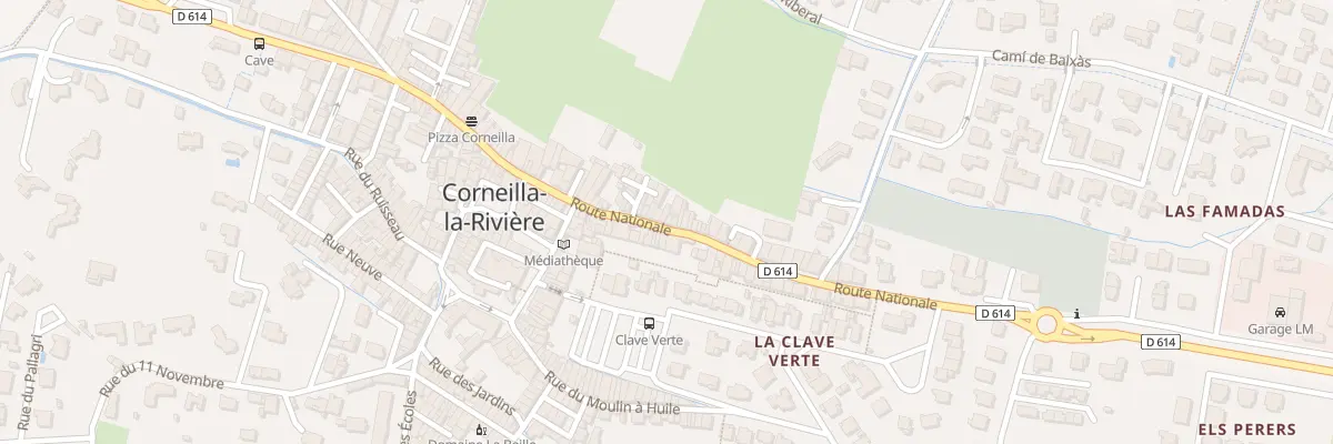 Plan du 46 Rte Nationale à Corneilla-la-Rivière