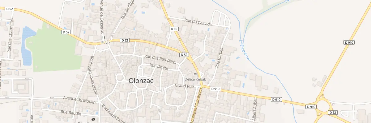 Plan du 5870 Bd du Minervois à Olonzac