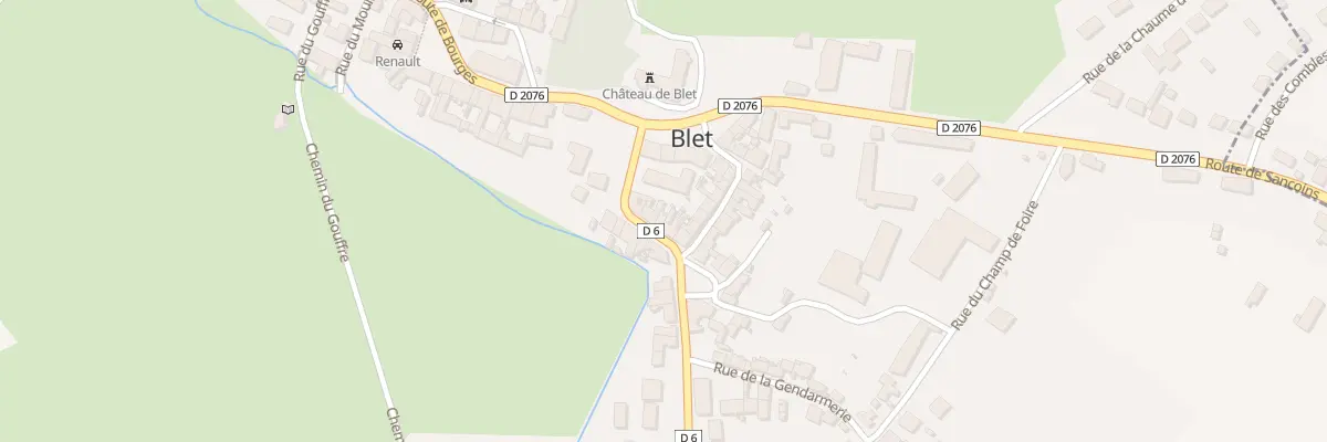 Plan du 9 Rte de Saint Amand à Blet