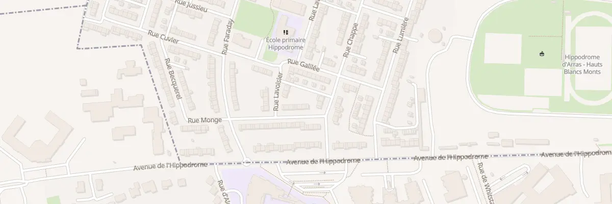 Plan du 2 Rue Monge à Arras