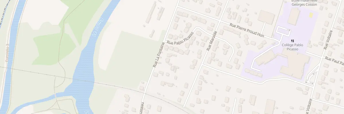 Plan du 10 Rue La Fontaine à Châlette-sur-Loing