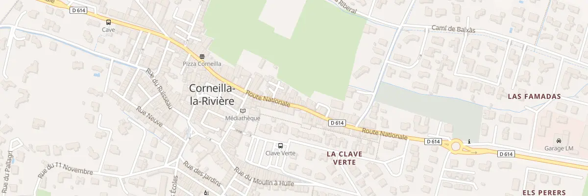 Plan du 42 Rte Nationale à Corneilla-la-Rivière