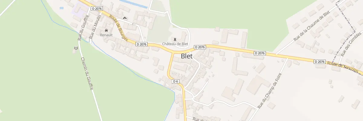Plan du 4 Rte de Sancoins à Blet