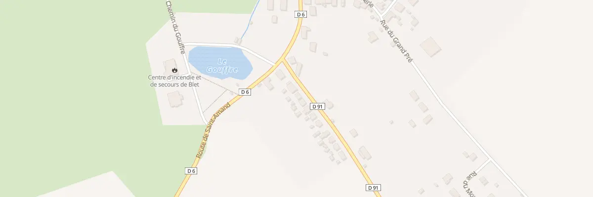 Plan du 6 Rte de Chaumont à Blet