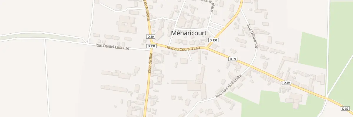 Plan du 6 Rue du Cours d’Eau à Méharicourt