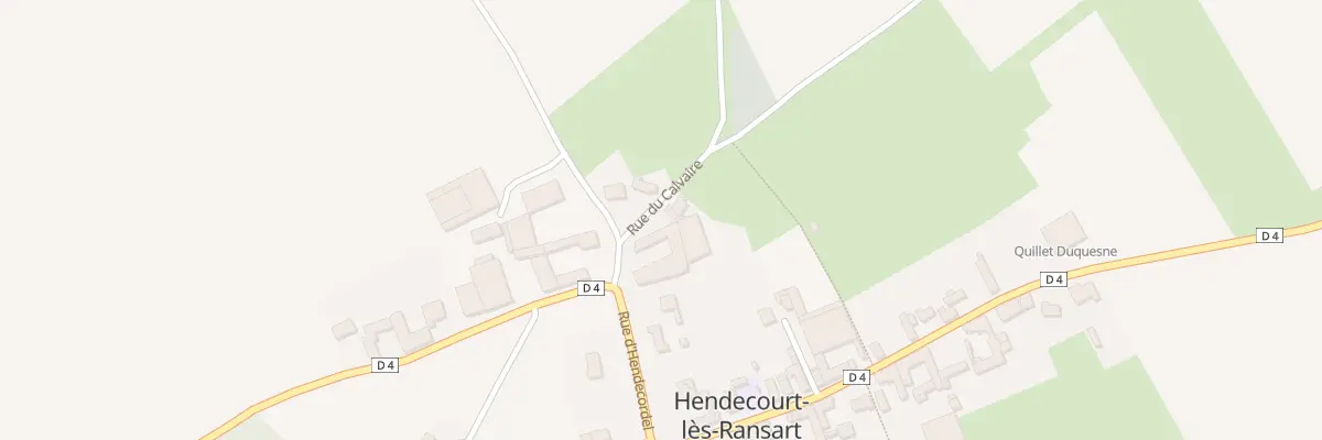 Plan du 2 Rue du Calvaire à Hendecourt-lès-Ransart