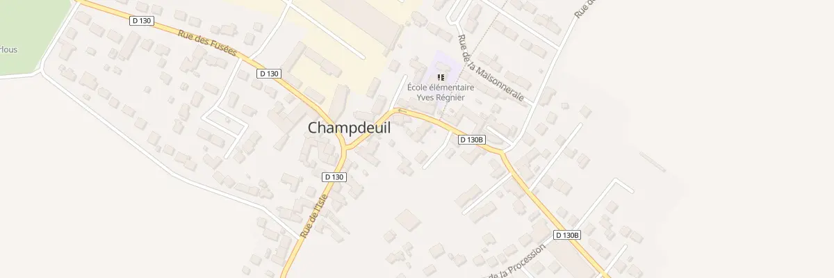 Plan du 44 Rue Grande à Champdeuil