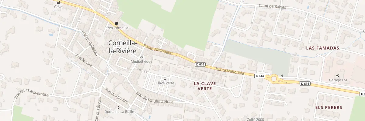 Plan du 25 Rte Nationale à Corneilla-la-Rivière