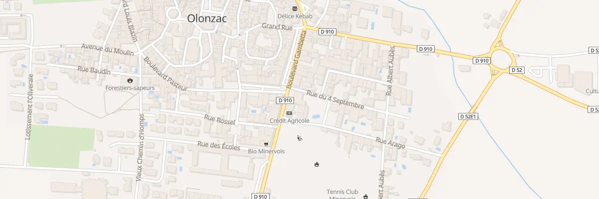 Plan du 1 Av d’Homps à Olonzac