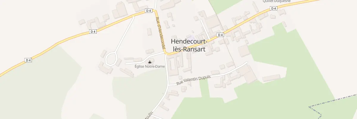 Plan du 4 Rue le Sergeant à Hendecourt-lès-Ransart