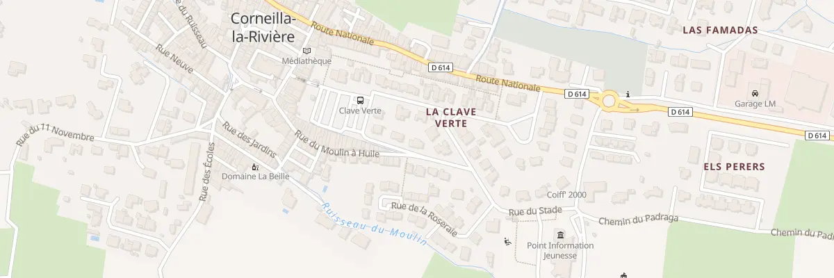 Plan du 1 Rue du Stade à Corneilla-la-Rivière