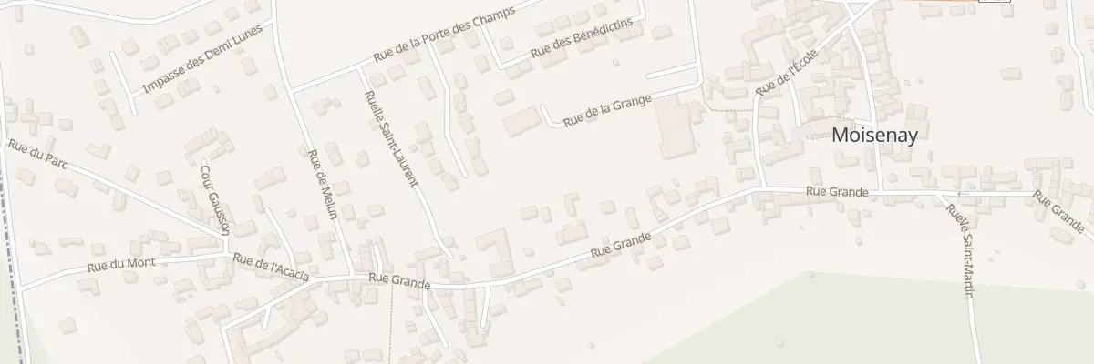 Plan du 43 Rue Grande à Moisenay