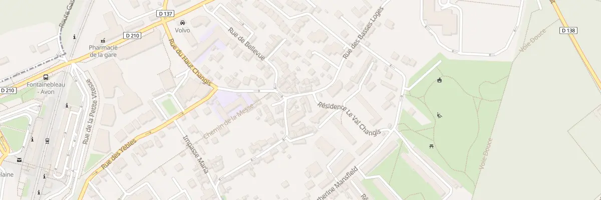 Plan du 2 Rue des Basses-Loges à Avon