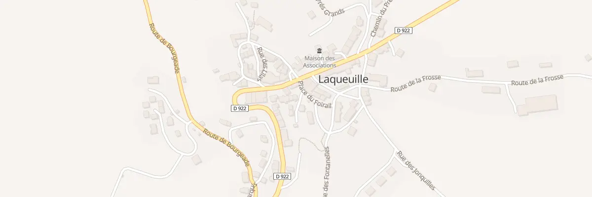 Plan du 5038 Bourg de Laqueuille à Laqueuille
