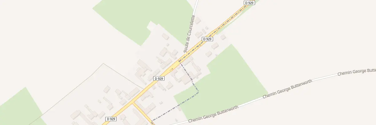 Plan du 568 Rte de Bapaume à Contalmaison