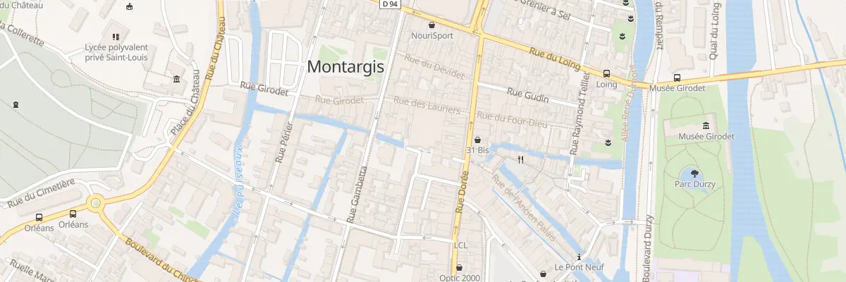 Plan du 4 Rue Ancien Hotel Dieu à Montargis