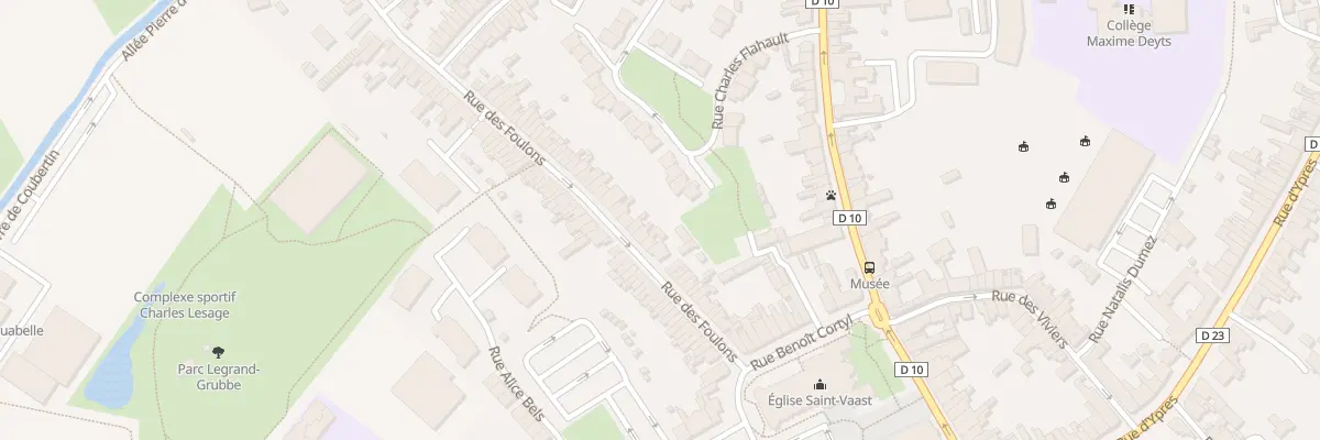 Plan du 30 Rue des Foulons à Bailleul