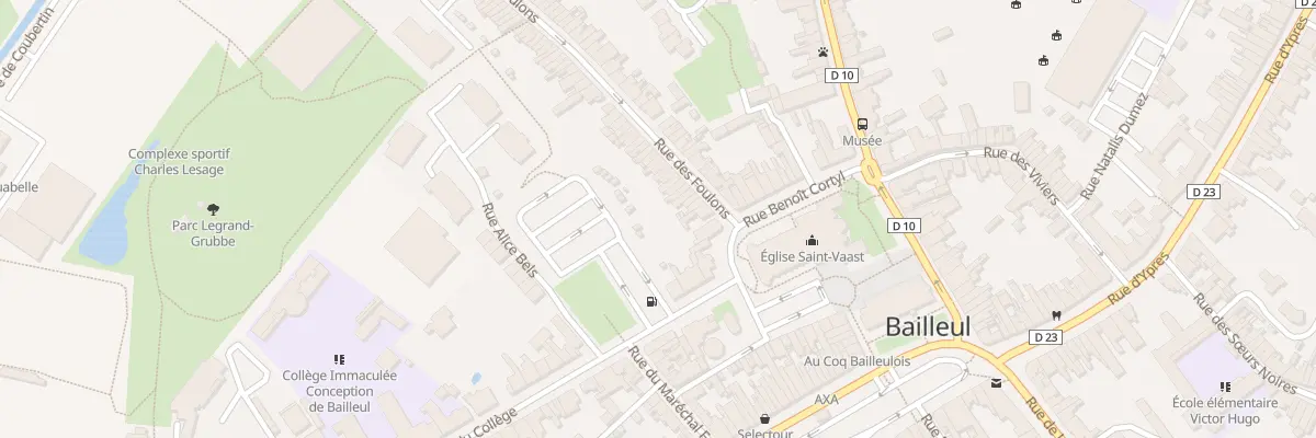 Plan du 9 Rue des Foulons à Bailleul