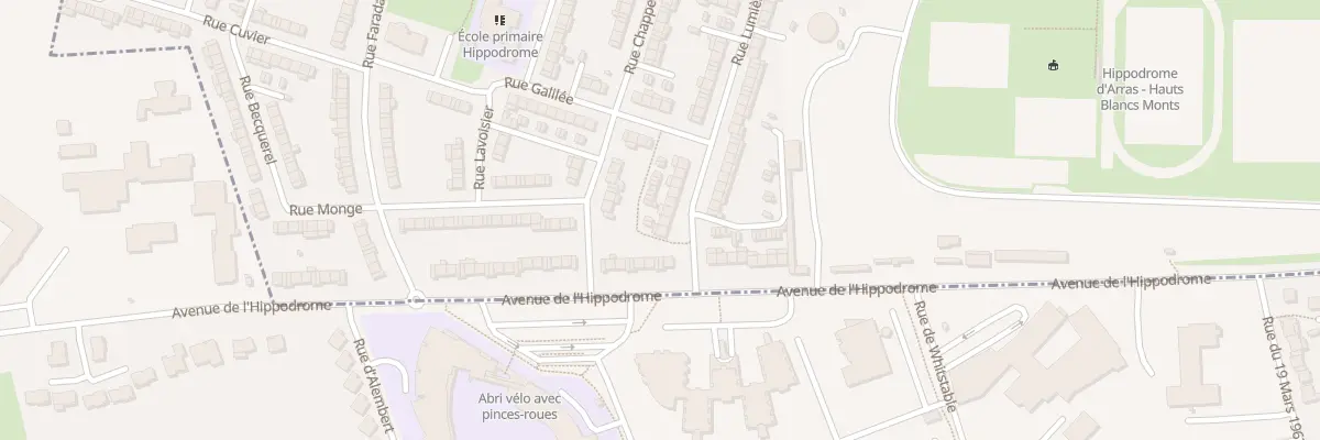Plan du 3 Rue Lumière à Arras