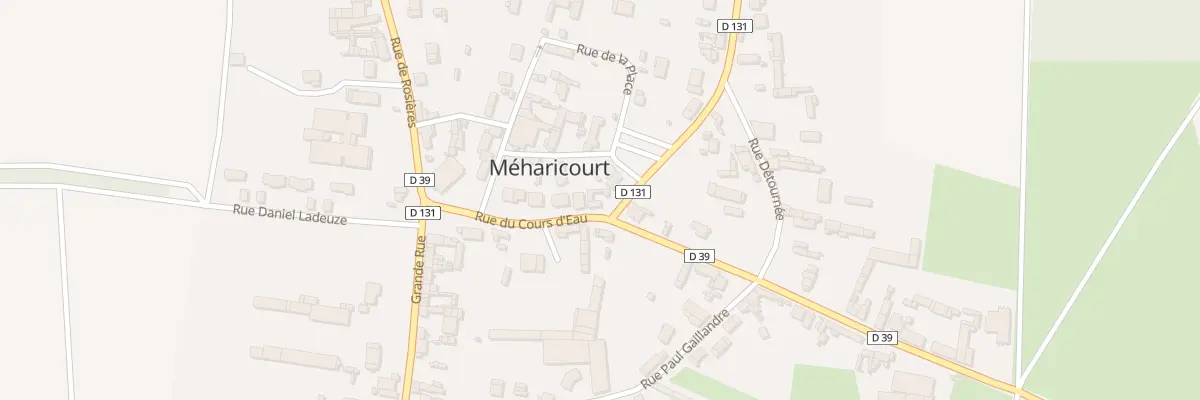 Plan du 7 Rue du Cours d’Eau à Méharicourt