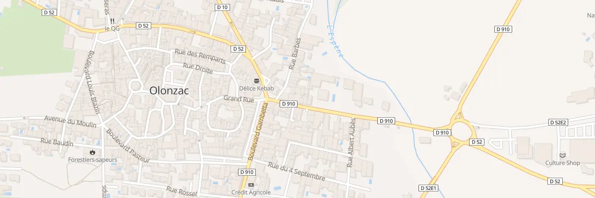 Plan du 11 Av de Béziers à Olonzac