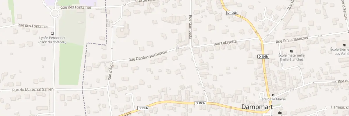 Plan du 5 Rue Denfert Rochereau à Dampmart