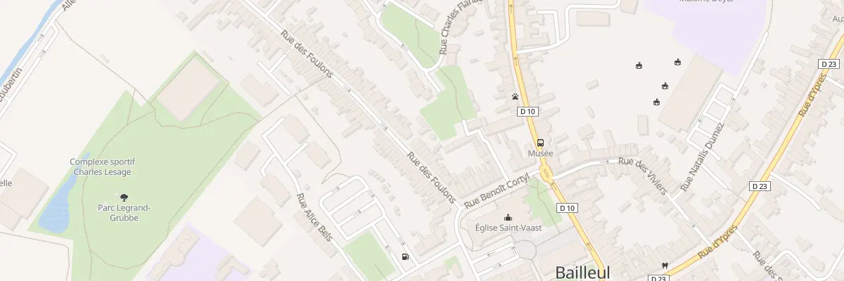 Plan du 22 Rue des Foulons à Bailleul