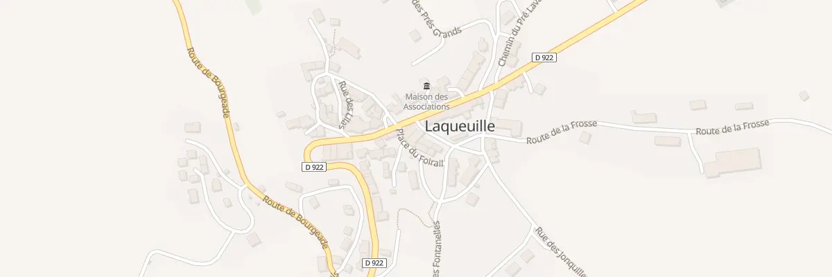 Plan du 5044 Bourg de Laqueuille à Laqueuille