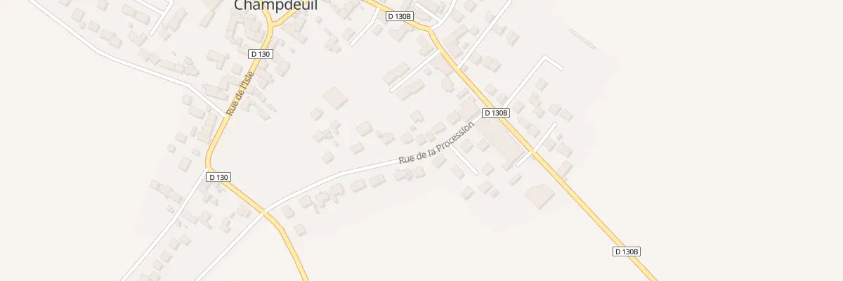 Plan du 5B Rue de la Procession à Champdeuil