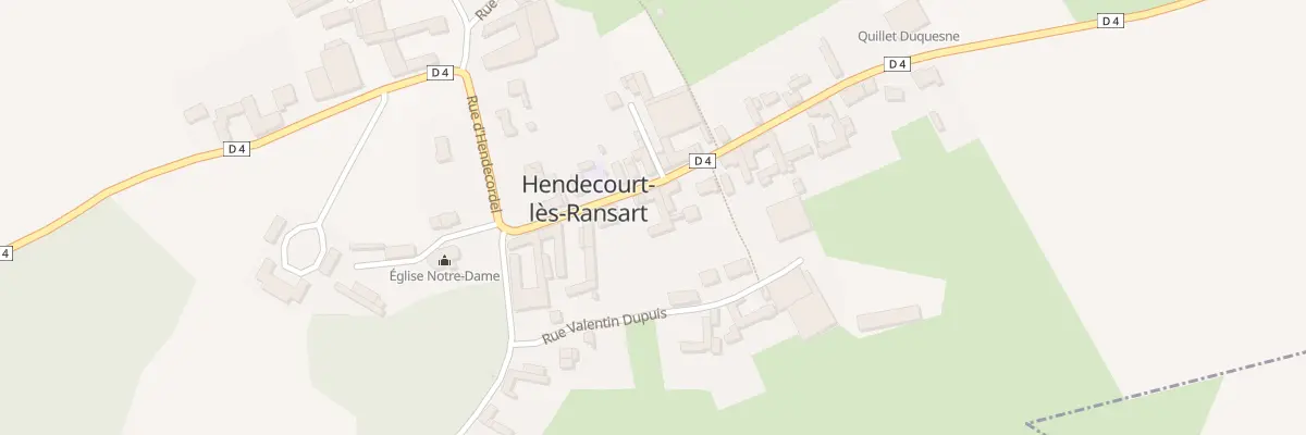 Plan du 10 Rue le Sergeant à Hendecourt-lès-Ransart
