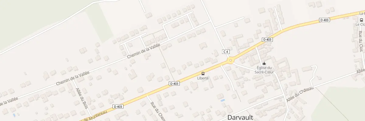 Plan du 71 Rte de Montereau à Darvault