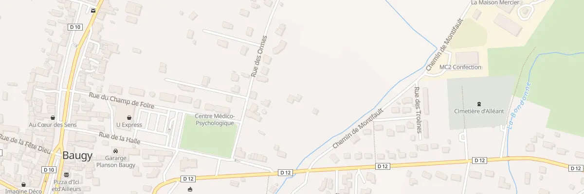 Plan du 11B Rue des Ormes à Baugy