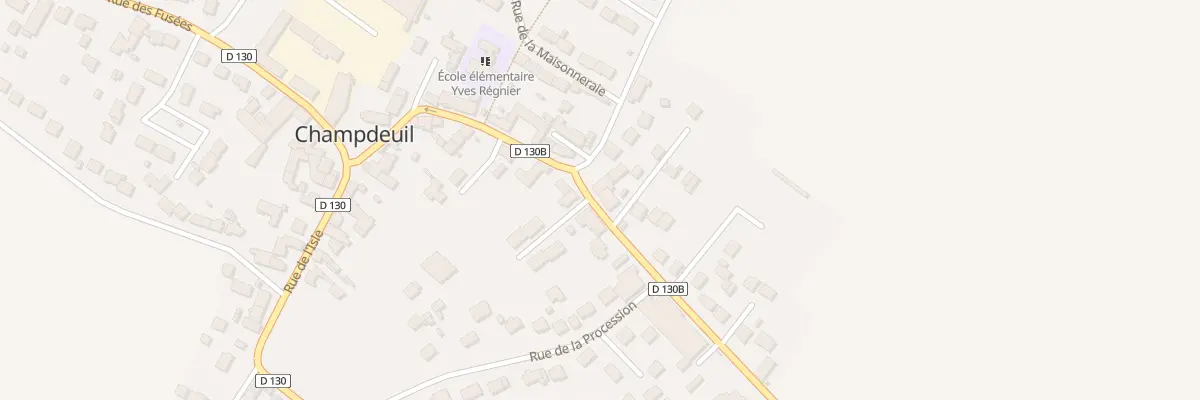 Plan du 69 Rue Grande à Champdeuil