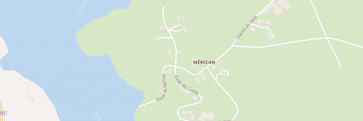 Plan du 5287A Merican à Pont-de-Salars