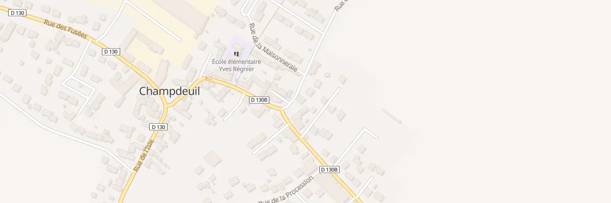Plan du 1 Rue de la Paix à Champdeuil