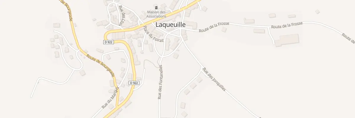 Plan du 5034 Bourg de Laqueuille à Laqueuille