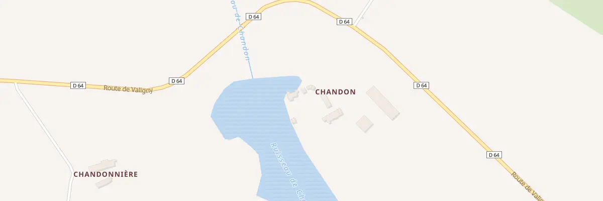 Plan du 2 Chandon à Ainay-le-Château