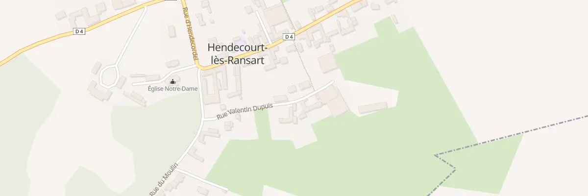 Plan du 13 Rue Valentin Dupuis à Hendecourt-lès-Ransart