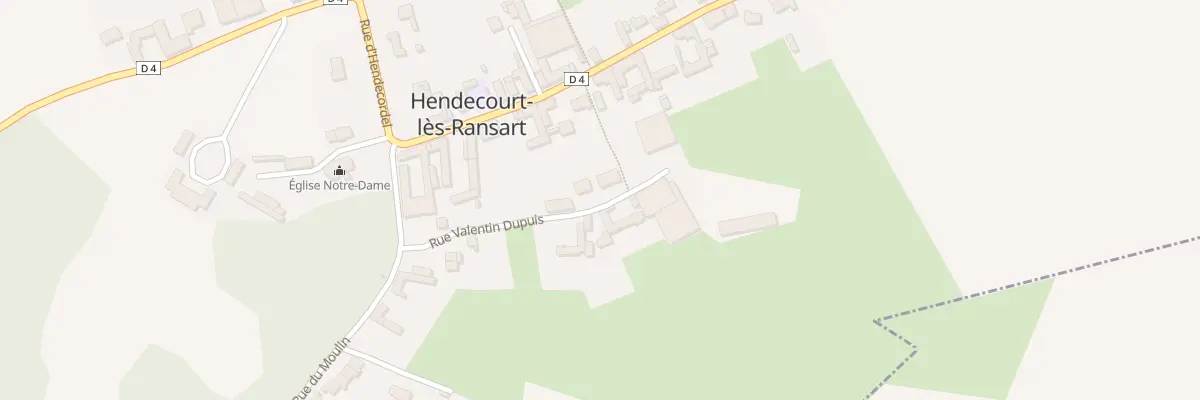 Plan du 15 Rue Valentin Dupuis à Hendecourt-lès-Ransart