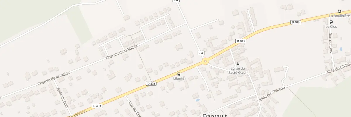 Plan du 77 Rte de Montereau à Darvault