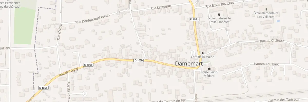 Plan du 28 Rue de Lagny à Dampmart