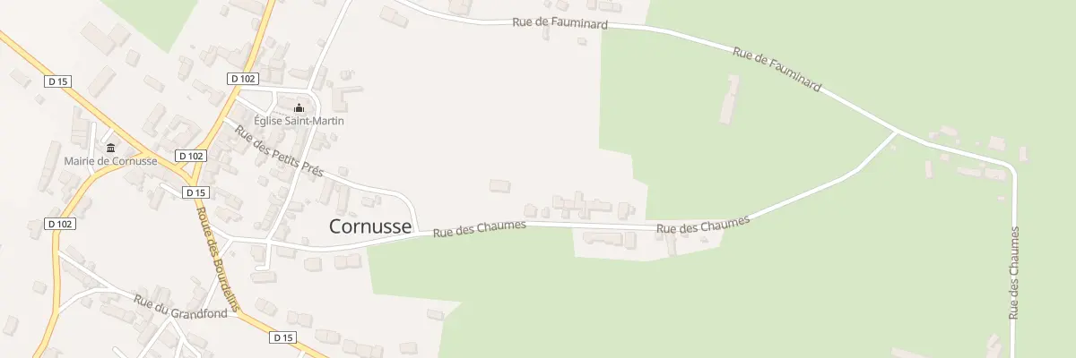 Plan du 5 Rue des Chaumes à Cornusse