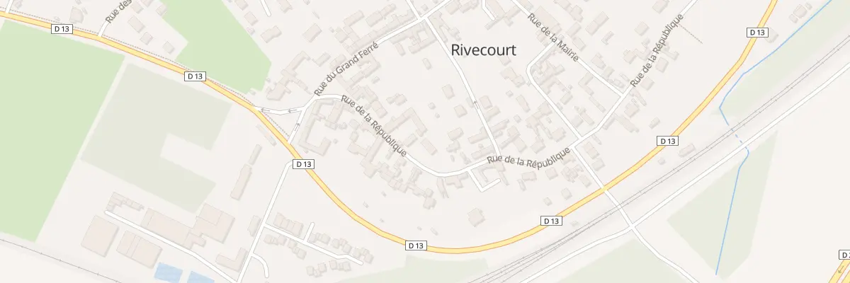 Plan du 11B Rue de la République à Rivecourt