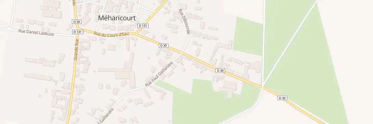 Plan du 1 Rue Paul Gaillandre à Méharicourt