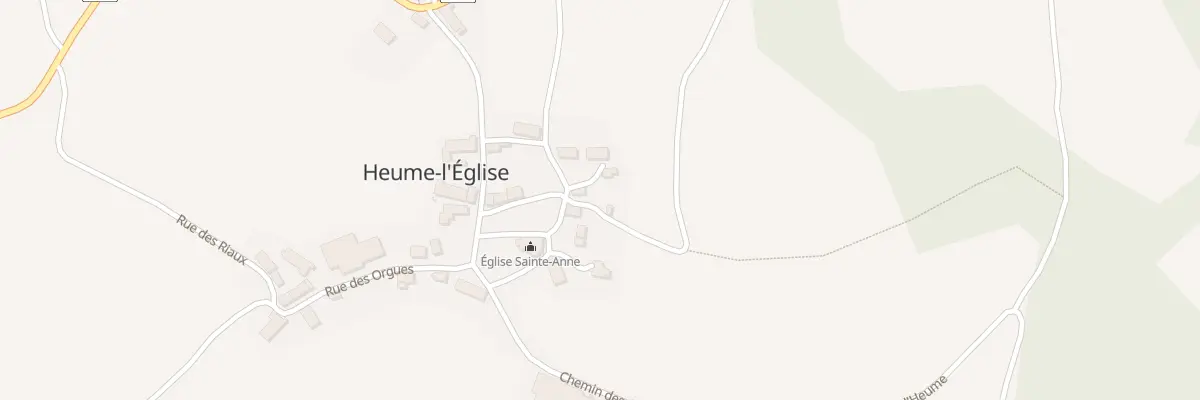 Plan du 5010 Bourg de Heume l’Eglise à Heume-l’Église