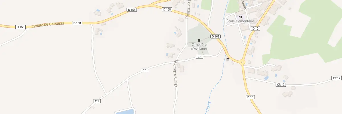 Plan du 5292F Rte de Cesseras à Azillanet