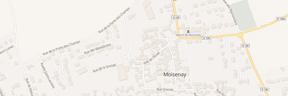 Plan du 13 Rue de l’Ecole à Moisenay