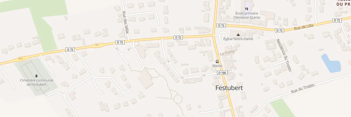Plan du 6 Res de la Place à Festubert